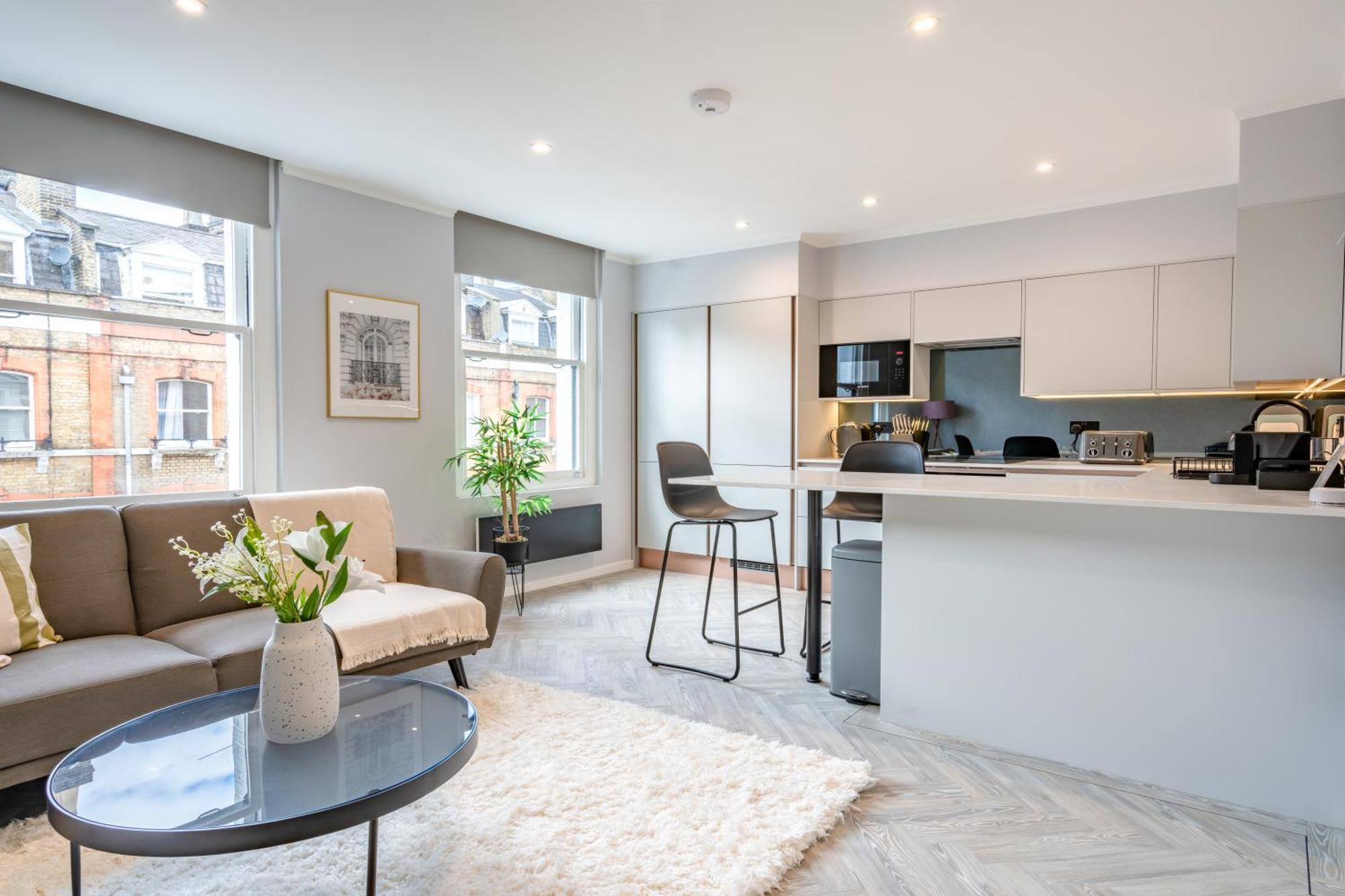 Modern & Chic One Bedroom Apartments In Fitzrovia By Sojo Stay London Eksteriør billede